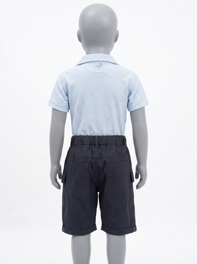 Sky Blue Casual Cargo Co-ord Set