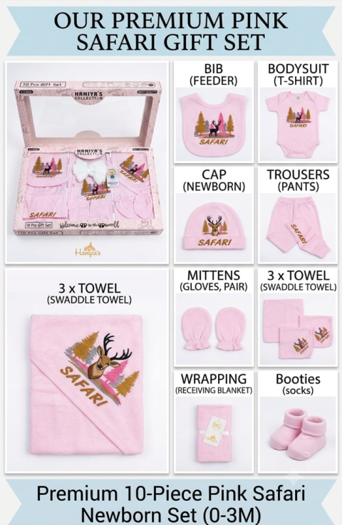 Newborn Girl Premium Mickey Mouse Box (10 Pcs Set)